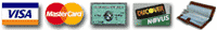 major credit cards and company checks gladly accepted