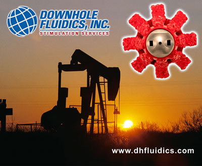 downhole fluidics trade show display image
