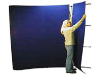 hanging fabric panels